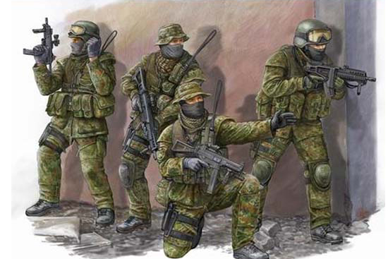 TR00422 Trumpeter 1/35 Modern German KSK Commandos Trumpeter