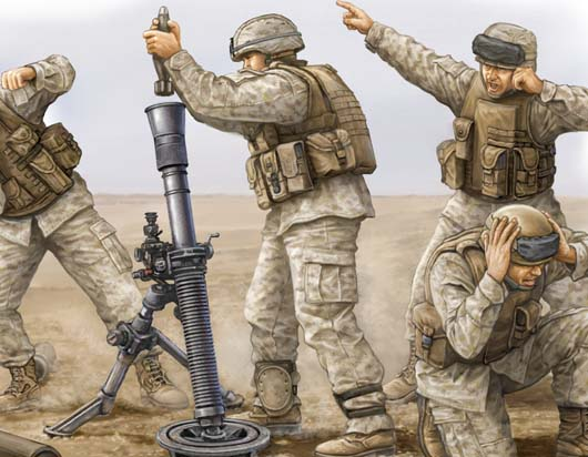 TR00423 Trumpeter 1/35 Modern U.S. Marine M252 Team