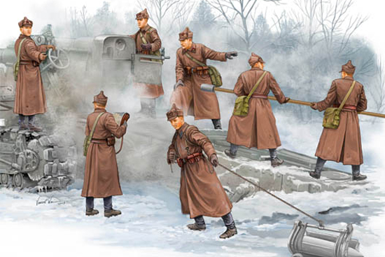 TR00427 Trumpeter 1/35 Soviet B-4 Artillery Crew