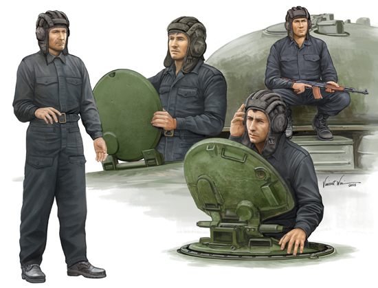 TR00435 Trumpeter 1/35 Soviet Tank Crew