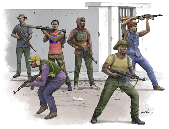 TR00438 Trumpeter 1/35 African Freedom Fighters