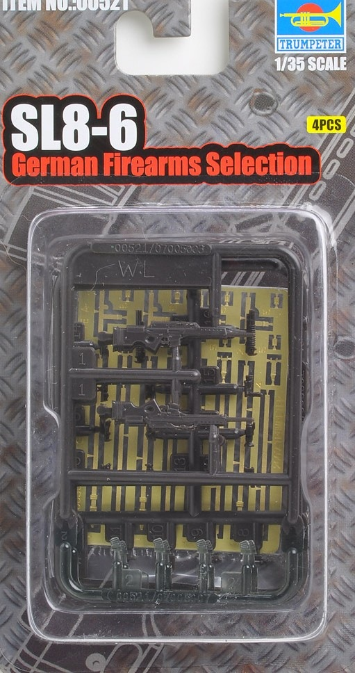 TR00521 Trumpeter 1/35 German Firearms Selection- SL8 (4 guns) Trumpeter