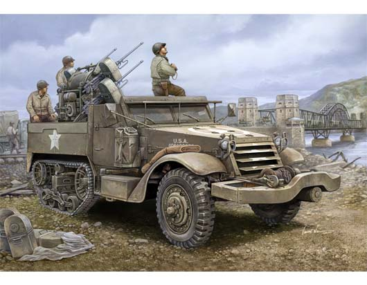 TR00911 Trumpeter 1/16 M16 Multiple-Gun Motor Carriage Plastic Model Kit [00911]