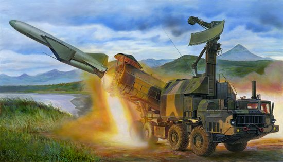 TR01035 Trumpeter 1/35 Russian 4K51 Rubezh Coastal ASM with P-15