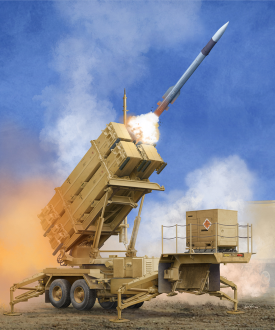TR01040 Trumpeter 1/35 US M901 Launching Station w/MIM-104F Patriot SAM System (PAC-3)