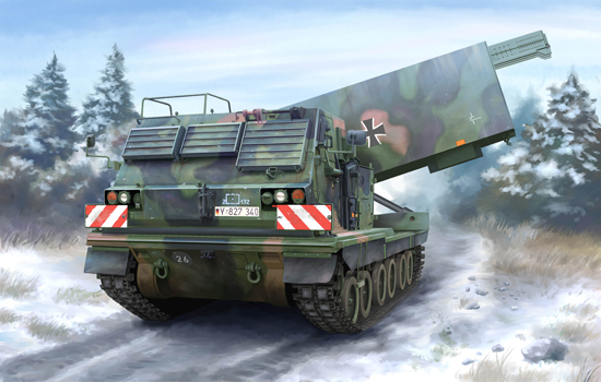 TR01046 Trumpeter 1/35 M270/A1 Multiple Launch Rocket System - Germany
