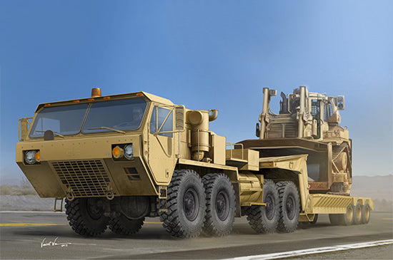 TR01055 Trumpeter 1/35 M983A2 HEMTT Tractor with M870A1 Semi-Trailer Plastic Model Kit [01055] Trumpeter