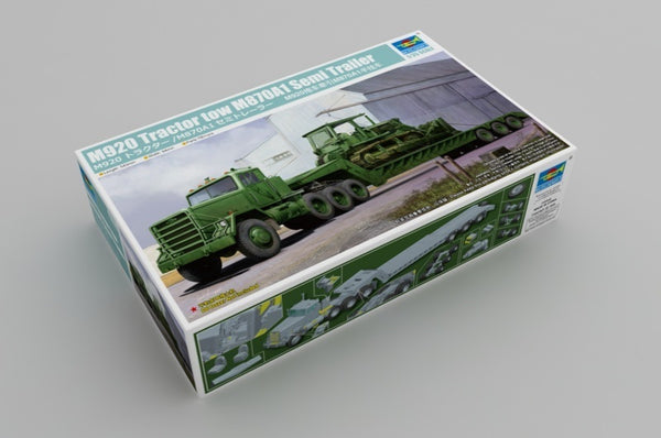 TR01078 Trumpeter 1/35 M920 Tractor tow M870A1 Semi Trailer Plastic Model Kit [01078]
