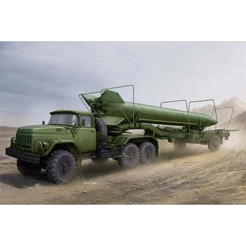 TR01081 Trumpeter 1/35 Soviet Zil-131V tow 2T3M1 Trailer with 8K14 Missile Plastic Model Kit [01081]