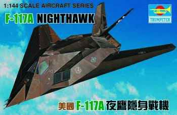 TR01330 Trumpeter 1/144 U.S.F-117 Nighthawk Plastic Model Kit [01330] Trumpeter