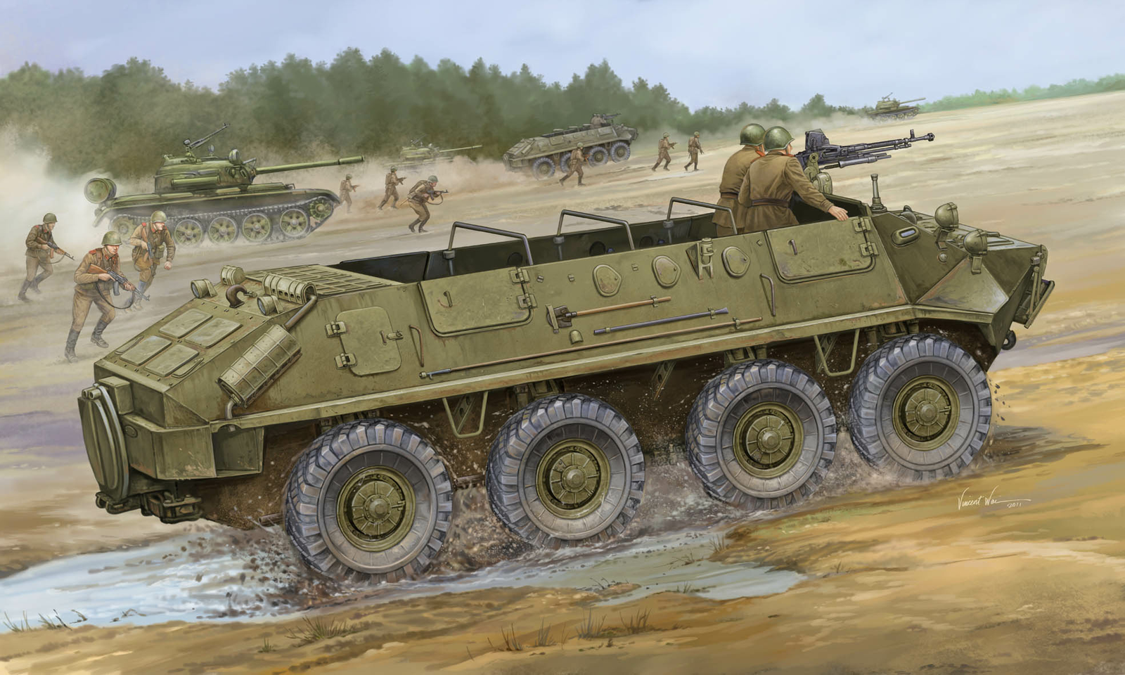 TR01542 Trumpeter 1/35 BTR-60P APC Trumpeter