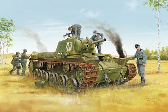 TR01565 Trumpeter 1/35 Soviet KV-8 Heavy Tank Trumpeter