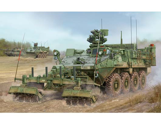 TR01574 Trumpeter 1/35 M1132 Stryker Engineer Squad Vehicle w/LWMR-Mine Roller/SOB