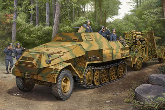 TR01584 Trumpeter 1/35 Sd.Kfz.8 Gepanzerte 12t Plastic Model Kit [01584] Trumpeter