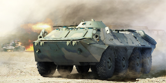TR01591 Trumpeter 1/35 Russian BTR-70 APC late version Trumpeter