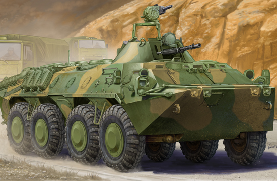 TR01593 Trumpeter 1/35 Russian BTR-70 APC in Afghanistan Trumpeter