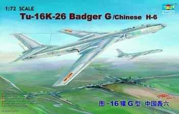 TR01612 Trumpeter 1/72 Tu-16K-26 Badger G / Chinese H-6 (re-stocked) Trumpeter