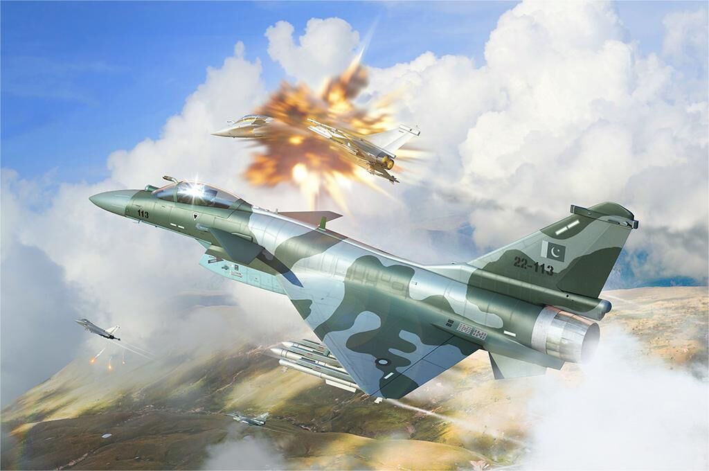Trumpeter 1/72 PAF J-10CE Multi-Role Fighter & IAF Rafale 2 in 1 Plastic Model Kit TR01690