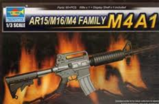 TR01908 Trumpeter 1/3 AR15/M16/M4 FAMILY-M4A1 Trumpeter