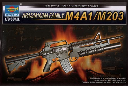 TR01909 Trumpeter 1/3 AR15/M16/M4 FAMILY-M4A1/M203 Trumpeter
