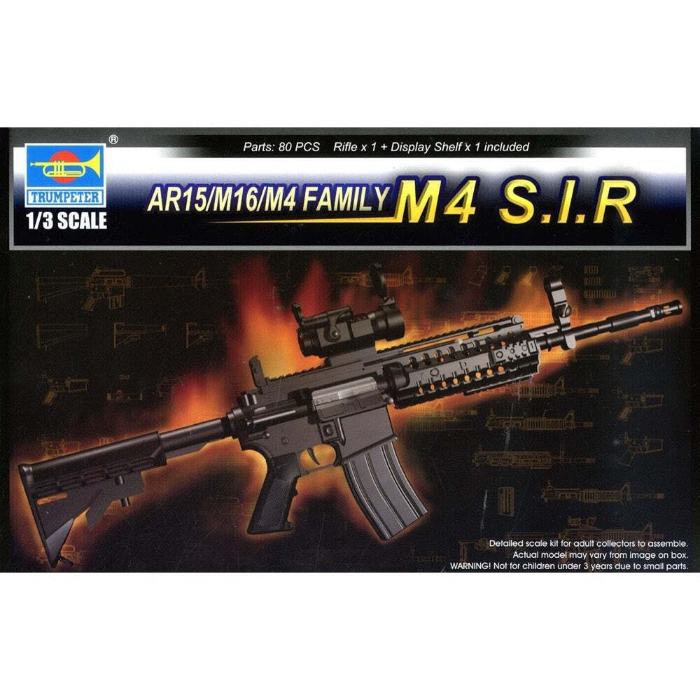 TR01916 Trumpeter 1/3 AR15/M16/M4 FAMILY-M4 S.I.R Trumpeter