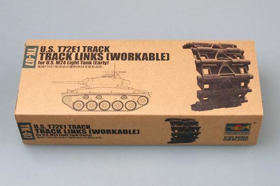 TR02037 Trumpeter 1/35 U.S. T72E1 steel track for U.S. M24 light tank (early) Trumpeter