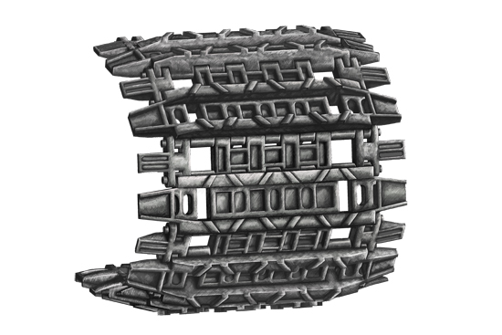 TR02049 Trumpeter 1/35 E-100 Track links Trumpeter