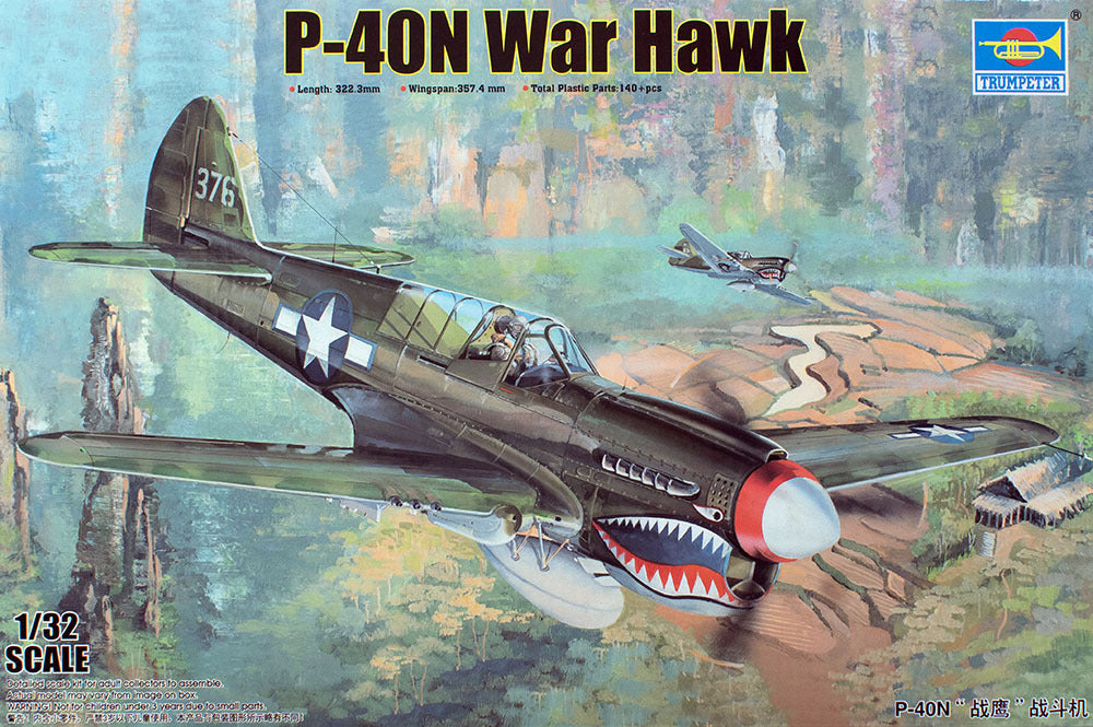 TR02212 Trumpeter 1/32 P-40N War Hawk *AUS DECAL* Plastic Model Kit [02212] Trumpeter