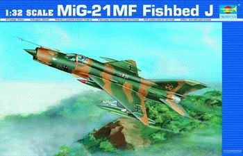 TR02218 Trumpeter 1/32 MiG-21MF Fishbed J Plastic Model Kit [02218] Trumpeter