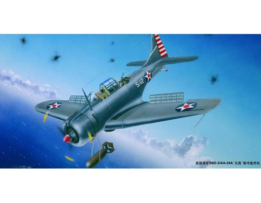 TR02242 Trumpeter 1/32 U.S.NAVY SBD-3/4/A-24A 'Dauntless' Plastic Model Kit [02242] Trumpeter