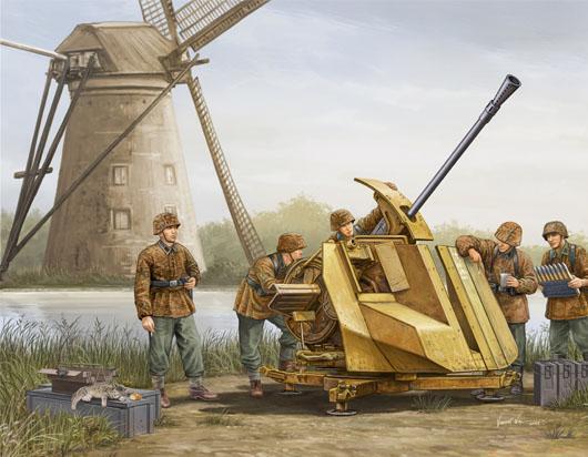 TR02311 Trumpeter 1/35 FLAK 43 (German 3.7cm anti-aircraft gun) Plastic Model Kit [02311] Trumpeter