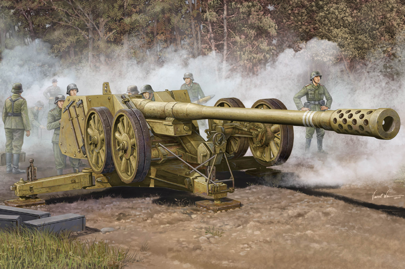 TR02312 Trumpeter 1/35 German 128mm Pak44(RHIEN) Plastic Model Kit [02312] Trumpeter