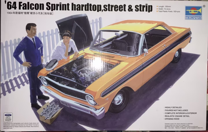 TR02508 Trumpeter 02508 1/25 64 Sprint hardtop,[street & strip] Trumpeter