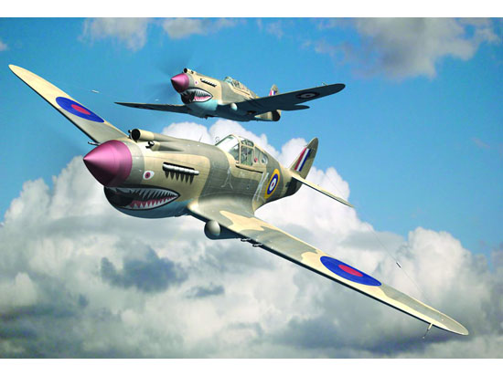 TR02807 Trumpeter 1/48 Curtiss P-40B Warhawk /w Aussie markings Plastic Model Kit [02807]