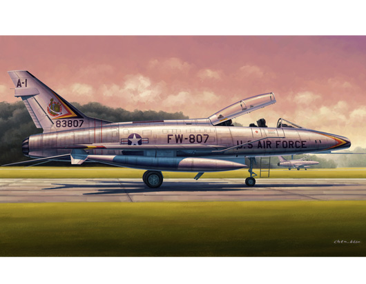 TR02840 Trumpeter 1/48 F-100F Super Sabre Plastic Model Kit [02840] Trumpeter
