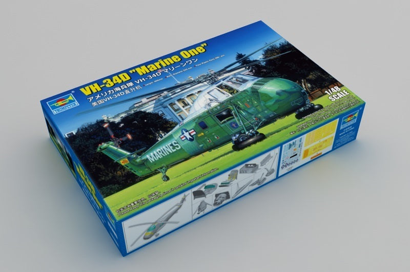 TR02885 Trumpeter 1/48 VH-34D "Marine One"  - Re-Edition Plastic Model Kit [02885]