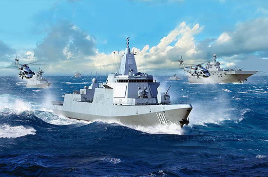 TR03620 Trumpeter 1/200 PLA Navy Type 055 Destroyer Plastic Model Kit [03620]