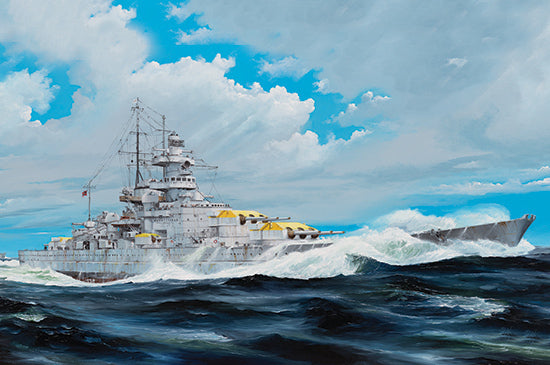 TR03714 Trumpeter 1/200 German Battleship Gneisenau Plastic Model Kit [03714] Trumpeter