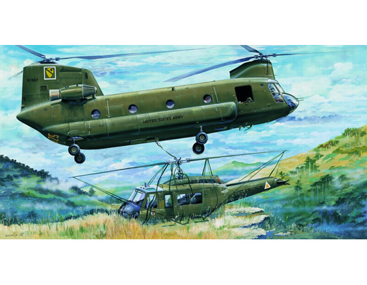 TR05104 Trumpeter 1/35 Helicopter - CH-47A CHINOOK Plastic Model Kit [05104] Trumpeter