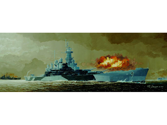 TR05303 Trumpeter 1/350 USS BB-55North Carolina battleship Plastic Model Kit [05303] Trumpeter
