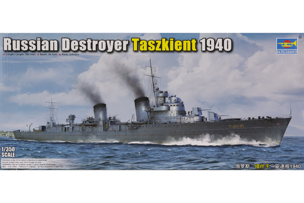 TR05356 Trumpeter 1/350 Russian Destroyer Taszkient 1940 Plastic Model Kit