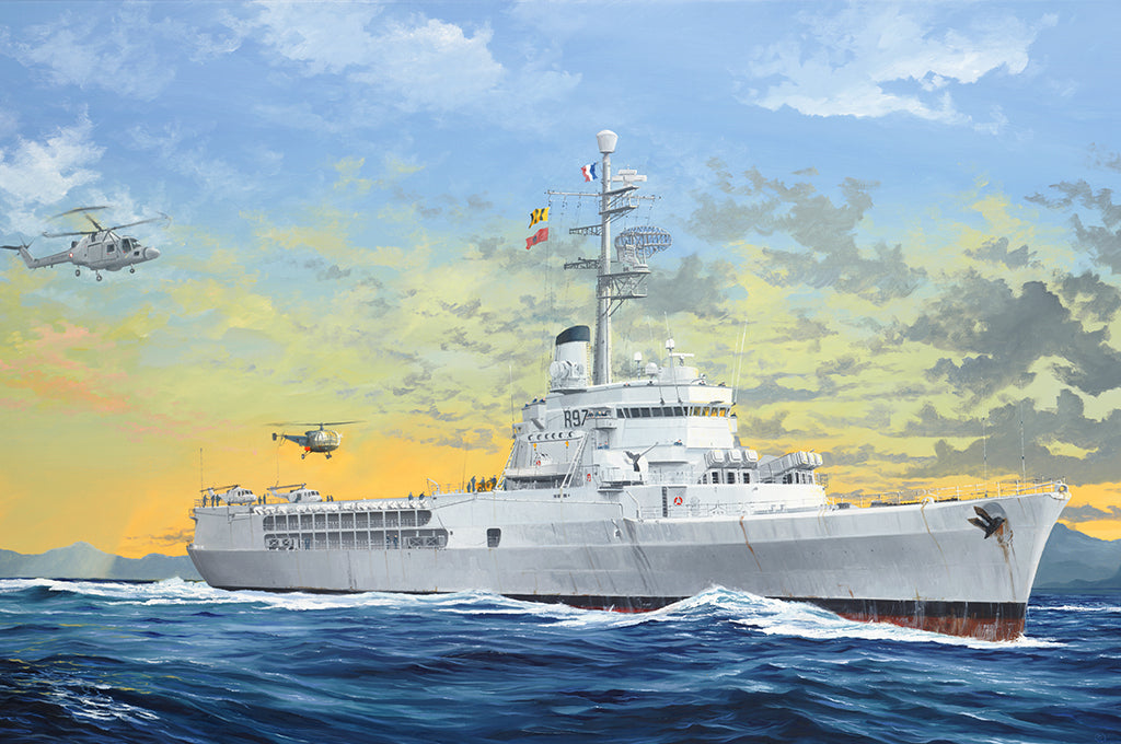 Trumpeter 1/350 French Navy Helicopter Cruiser Jeanne d€™Arc 2008 Plastic Model Kit TR05635