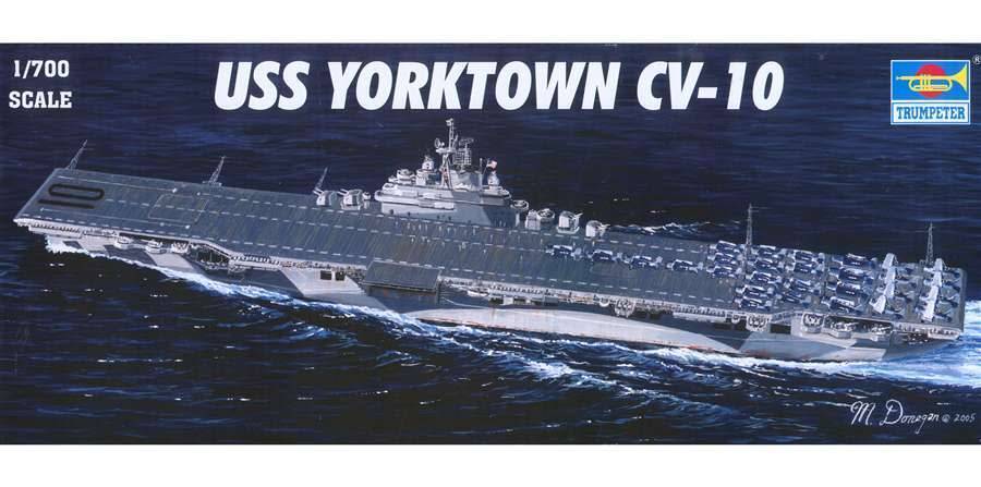 TR05729 Trumpeter 1/700 USS YORKTOWN CV-10 Plastic Model Kit [05729] Trumpeter
