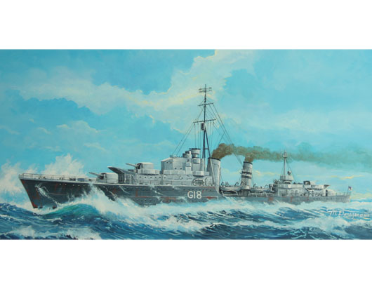 TR05758 Trumpeter 1/700 Tribal-class destroyer HMS Zulu (F18)1941