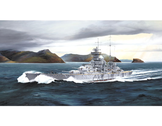 TR05766 Trumpeter 1/700 German cruiser Prinz Eugen 1942 Plastic Model Kit [05766]