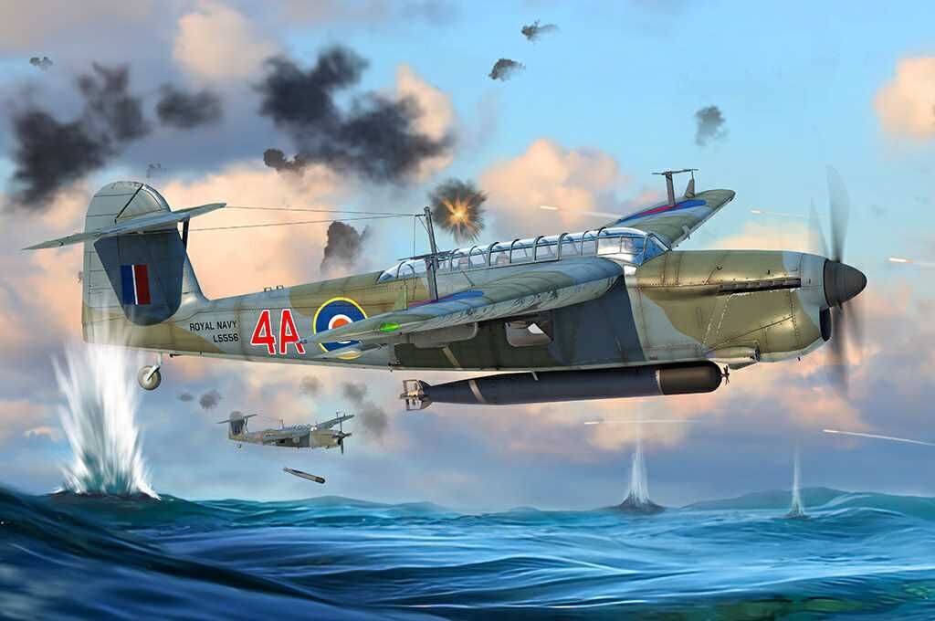 Trumpeter 1/48 Royal Navy Fairey Barracuda Mk11 Torpedo Bomber Plastic Model Kit TR05825