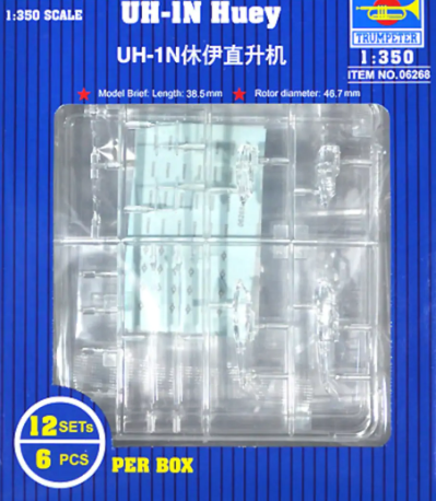 TR06268 Trumpeter 1/350 UH-1N Huey (12 aircraft) Trumpeter