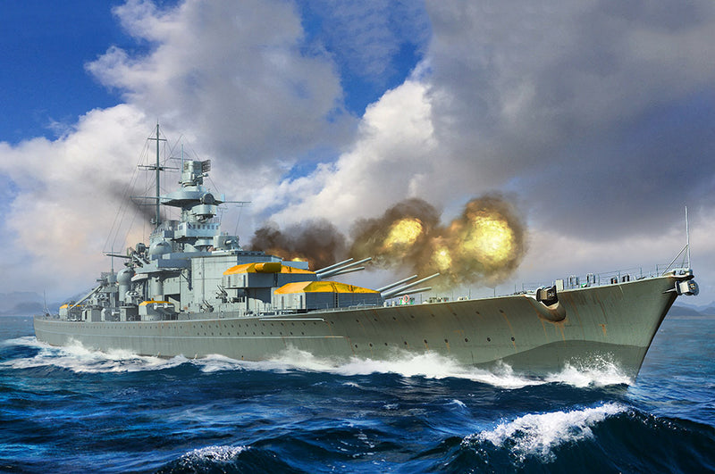 TR06736 Trumpeter 1/700 German Gneisenau Battleship Plastic Model Kit [06736]