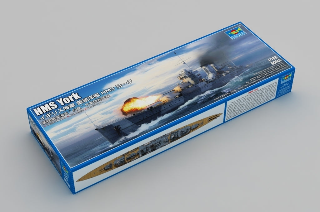 TR06745 Trumpeter 1/700 HMS York Plastic Model Kit Trumpeter