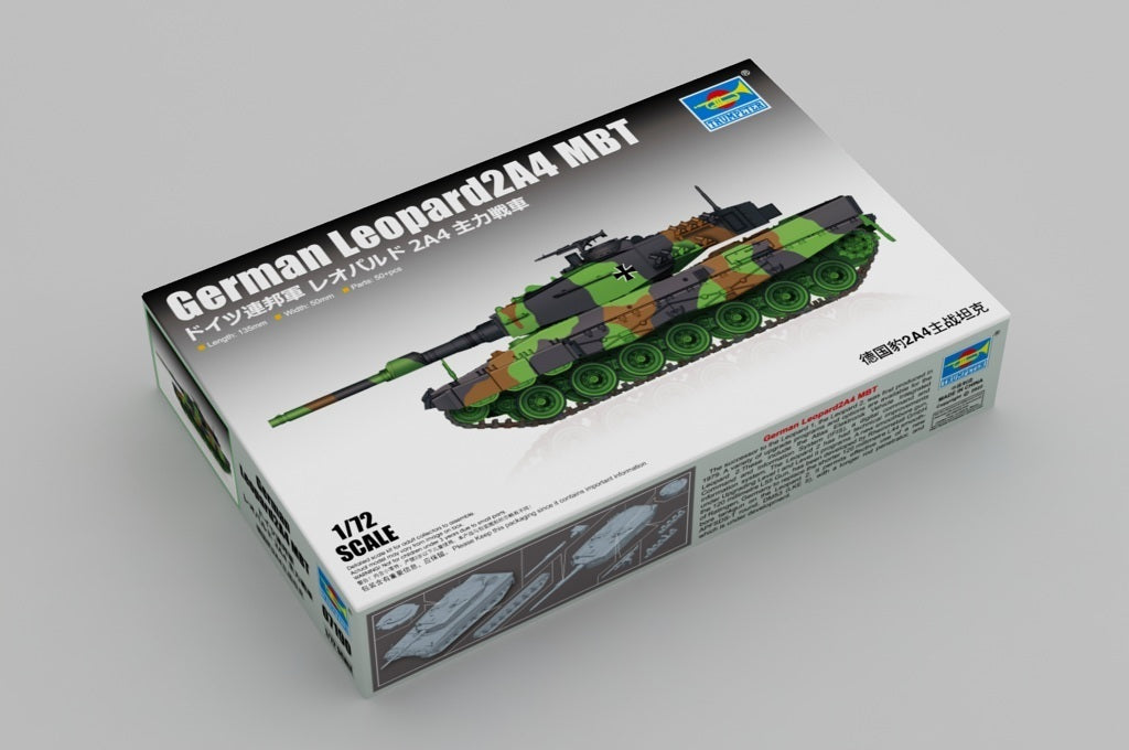 TR07190 Trumpeter 1/72 German Leopard 2A4 MBT Plastic Model Kit [07190] Trumpeter